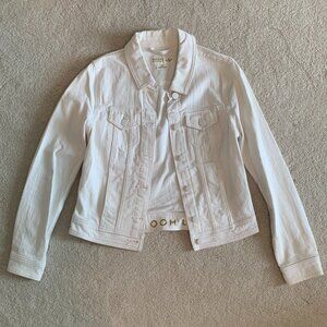 Kate Spade Broome Street White Denim Jacket, Size Small